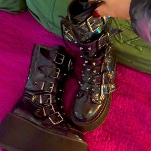 Women’s Demonia platform boots